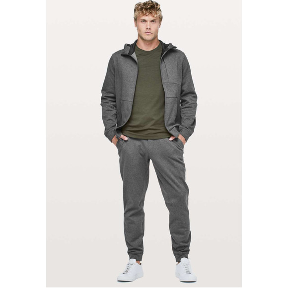Lululemon Heathered Coal City Sweat Jogger Thermo Sweatpants Men's Size Small - Picture 1 of 11